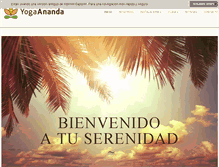 Tablet Screenshot of ananda-yoga.com.ar